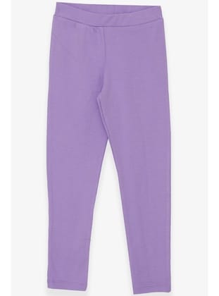 Breeze Kız Çocuk Tayt Basic 8-14 Yaş, Lila