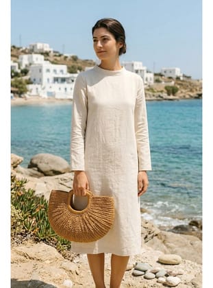 El Örgüsü Camel Hasır Çanta CNT2603-2