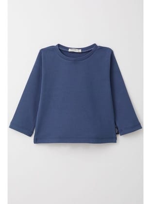 Breeze Erkek Çocuk Uzun Kollu Tişört Basic 1-4 Yaş, İndigo