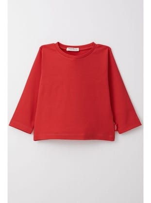 Breeze Erkek Çocuk Uzun Kollu Tişört Basic 1-4 Yaş, Kırmızı