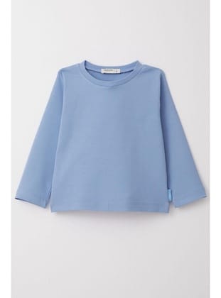Breeze Erkek Çocuk Uzun Kollu Tişört Basic 1-4 Yaş, Mavi