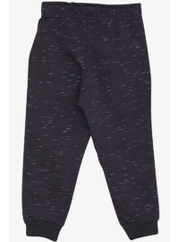 Erkek Çocuk Alt Bağcık Aksesuarlı Cepli Beli Lastikli Sweatpant Füme
