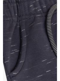 Erkek Çocuk Alt Bağcık Aksesuarlı Cepli Beli Lastikli Sweatpant Füme