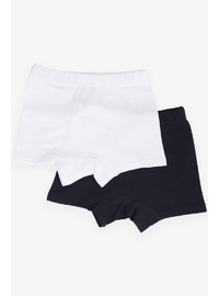 Erkek Çocuk Slogan Baskılı Boxer 2'li Paket