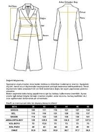 Dik Yaka Oversize Su İtici Trençkot TAŞ 6874