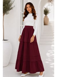 Kat Kat Kloş Etek S2306 Bordo