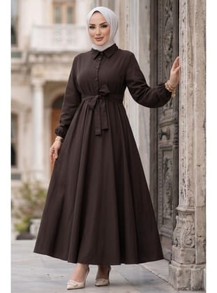 Kuşaklı Mevlana Elbise Acı Kahve HM2105