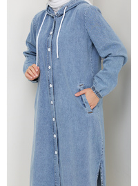 Kadın Mavi Denim Kot Kap