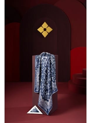 Kadın Capua Soft Eşarp Lacivert