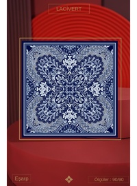 Kadın Capua Soft Eşarp Lacivert