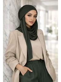 Haki Çizgili Bandana Bone Şal