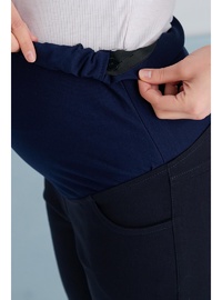 IŞŞIL 4498 Esnek İspanyol Paça Hamile Kot Pantolon Lacivert