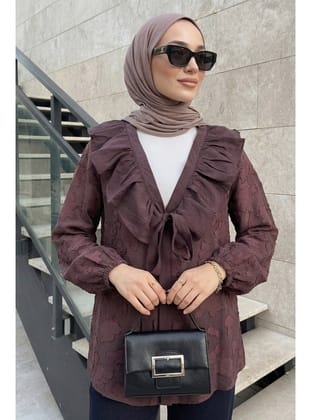 Fırfır Yakalı Kimono Y0110 - MÜRDÜM