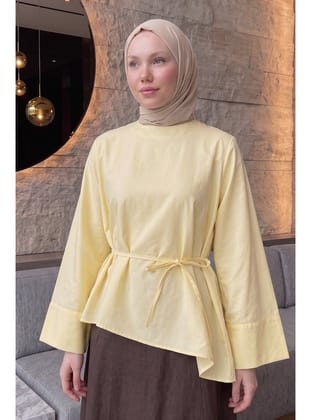 Verev Kesim Bluz Y0160 - SARI