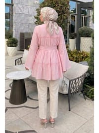 Toka Kemerli Tunik Y0135 Pembe