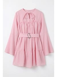 Toka Kemerli Tunik Y0135 Pembe